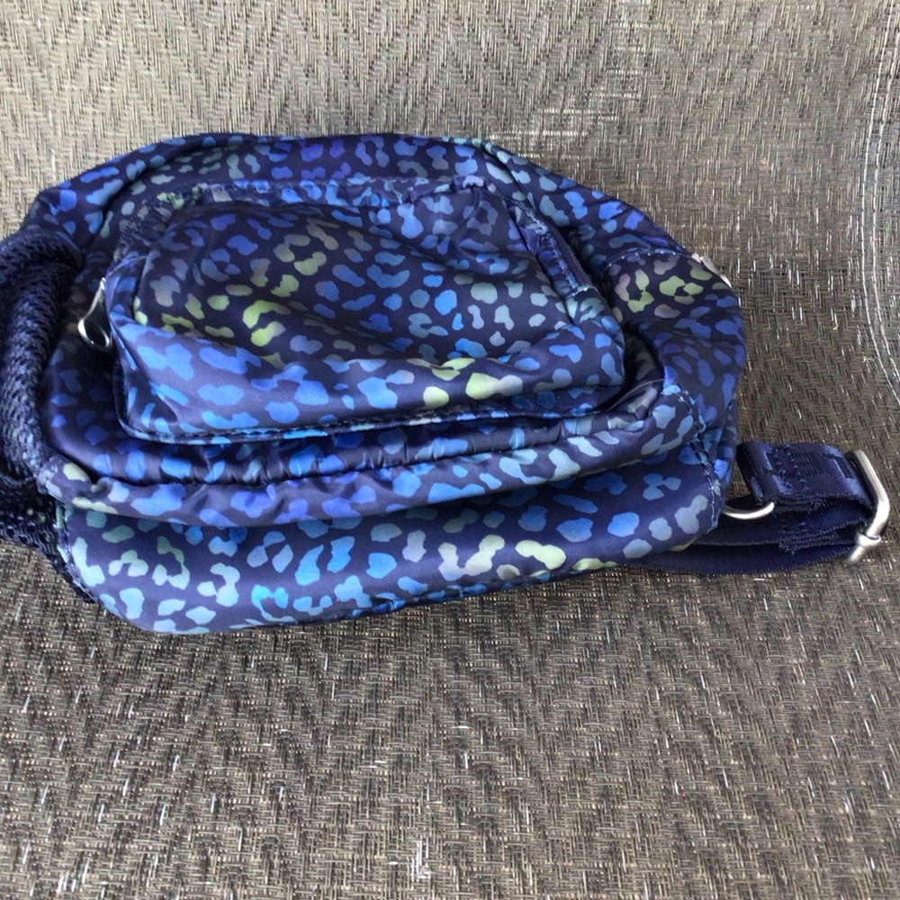 Fabletics Blue Leopard Nylon Mini Sport Backpack - Picture 6 of 7